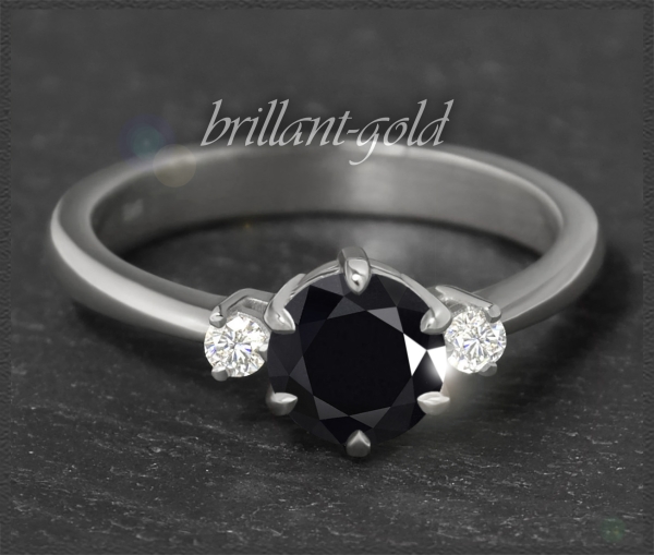 Diamant Ring 585 Gold mit 1,20ct; Solitär 1,09ct